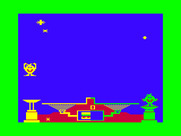 Peanut Butter Panic for TRS-80 Color Computer - Using the springboard can help you reach higher heights!