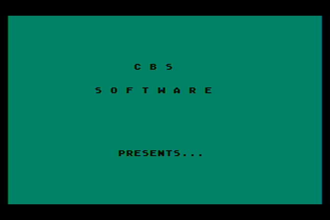 Peanut Butter Panic Atari 8-bit Screenshot: CBS Software presents...