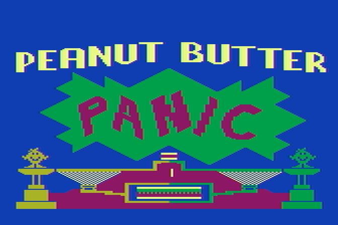 Peanut Butter Panic Atari 8-bit Screenshot: Title screen.