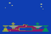 Peanut Butter Panic for Atari 8-bit - Game start.
