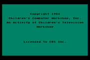 Peanut Butter Panic for Atari 8-bit - Copyright screen.
