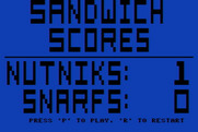 Peanut Butter Panic for Atari 8-bit - Game over; here's the score...