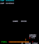 Super Zaxxon for Arcade - Game over.