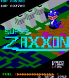 Super Zaxxon for Arcade - Title screen.