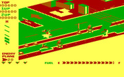 Super Zaxxon for IBM PC/Compatibles - The screen flashes yellow when your plane is destroyed.