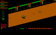 Super Zaxxon for IBM PC/Compatibles - Enemy plane destroyed.
