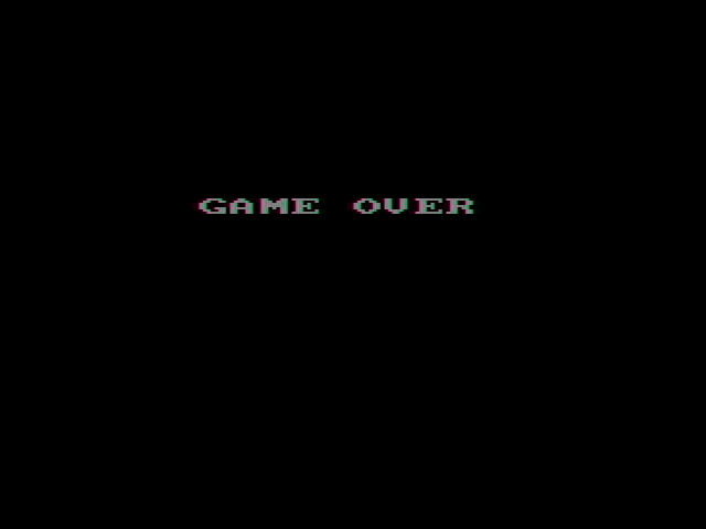 Super Zaxxon IBM PC/Compatibles Screenshot: Game over.