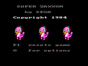 Super Zaxxon for IBM PC/Compatibles - Title screen.