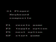 Super Zaxxon for IBM PC/Compatibles - Game options menu.