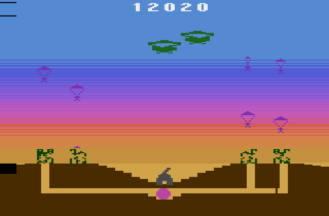 Commando Raid Atari 2600 Screenshot: A tunnel is complete; game over!
