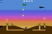 Commando Raid for Atari 2600 - Jets occasionally fly by and drop one or more bombs...