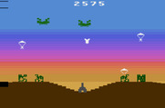 Commando Raid for Atari 2600 - Shoot paratroopers before they destroy you!