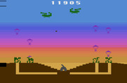 Commando Raid for Atari 2600 - Paratroopers everywhere! I might be in trouble...