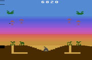 Commando Raid for Atari 2600 - Paratroopers that land start building tunnels...