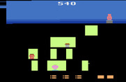 Gangster Alley for Atari 2600 - It's now night...making it difficult to see your cursor.
