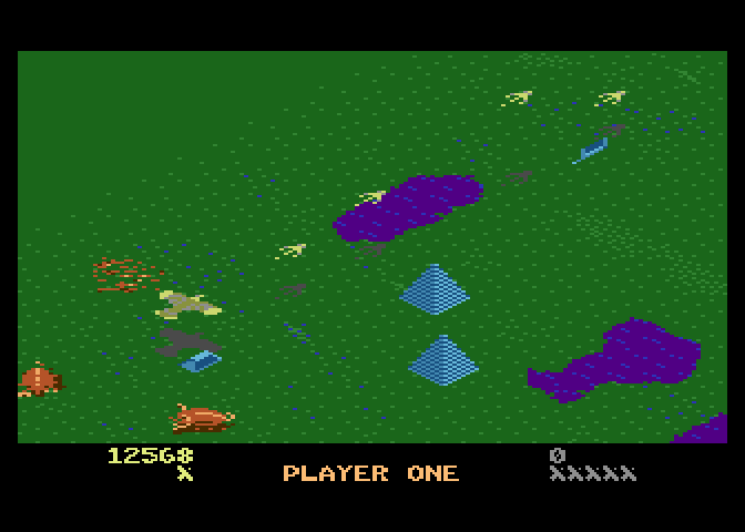 Desert Falcon Atari 7800 Screenshot: Start of level 2.