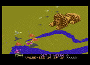 Desert Falcon for Atari 7800 - A sphynx at the end of level 1.