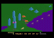 Desert Falcon for Atari 7800 - You can land on the ground in Desert Falcon.
