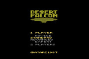 Desert Falcon for Atari 2600 - Title screen.