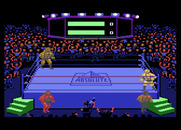 Title Match Pro Wrestling for Atari 7800 - Game start.