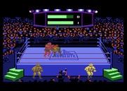 Title Match Pro Wrestling for Atari 7800 - Punching my opponent...