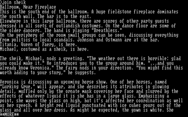 Suspect IBM PC/Compatibles Screenshot: Beginning the game.