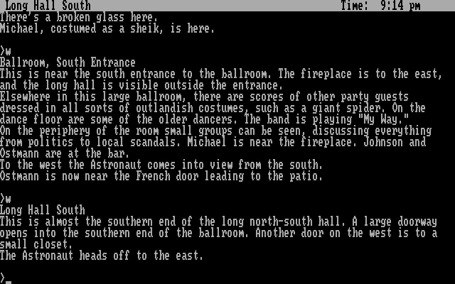 Suspect IBM PC/Compatibles Screenshot: Exploring the area.