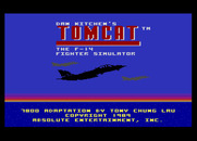 Tomcat: The F-14 Fighter Simulator for Atari 7800 - Title screen.