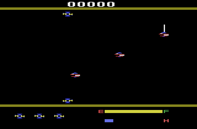 Cross Force Atari 2600 Screenshot: Starting screen.