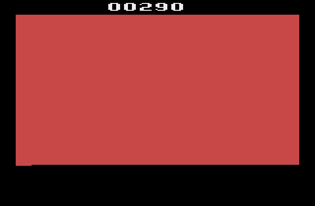 Cross Force Atari 2600 Screenshot: Game over.