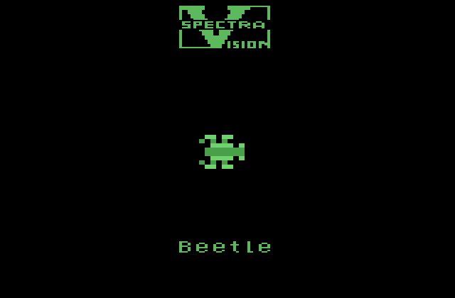 Tape Worm Atari 2600 Screenshot: Character introduction; Beetle.