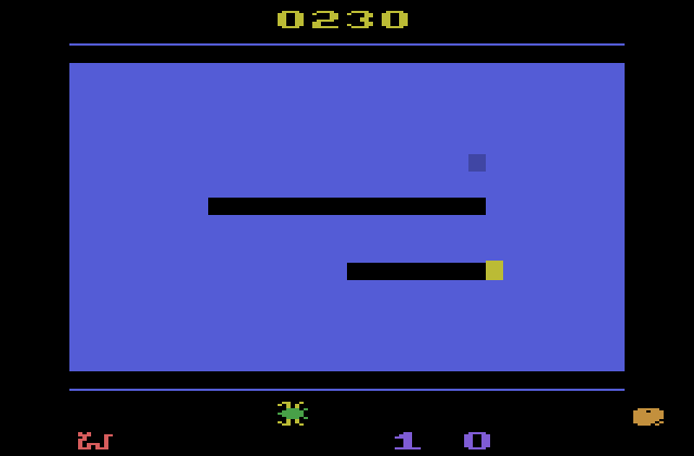 Tape Worm Atari 2600 Screenshot: Starting level 2.