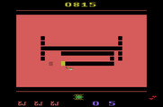 Tape Worm for Atari 2600 - The race is on! I hope the bird doesn't move up...