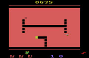 Tape Worm for Atari 2600 - Level 4 start.