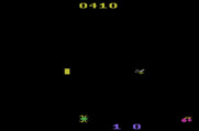 Tape Worm for Atari 2600 - Level 3 is in the dark.