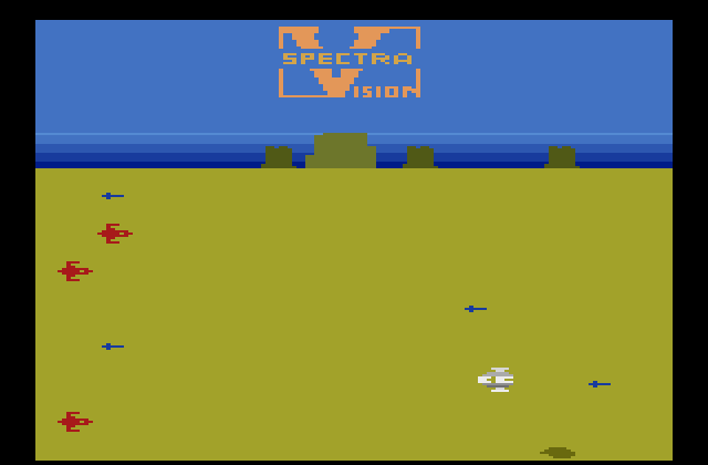 Planet Patrol Atari 2600 Screenshot: Starting screen.