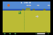 Planet Patrol for Atari 2600 - Near the end of the level, one more base to destroy...