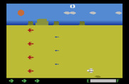 Planet Patrol for Atari 2600 - Game start.