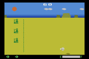 Planet Patrol for Atari 2600 - Shoot all three bases to proceed...