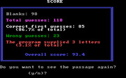 Missing Letters for IBM PC/Compatibles - Here's the results...