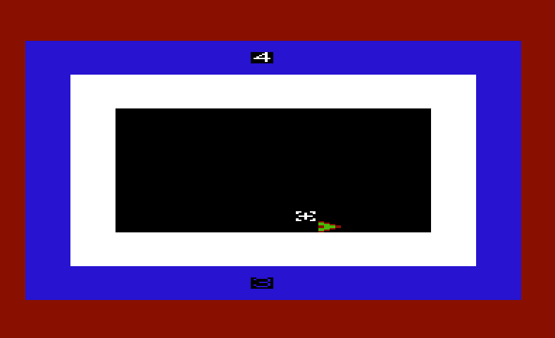 Rifle Range Commodore VIC-20 Screenshot: Almost hit my target...