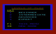 Rifle Range for Commodore VIC-20 - The main menu.