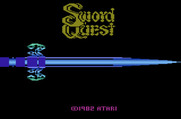 Swordquest: EarthWorld for Atari 2600 - Title screen.