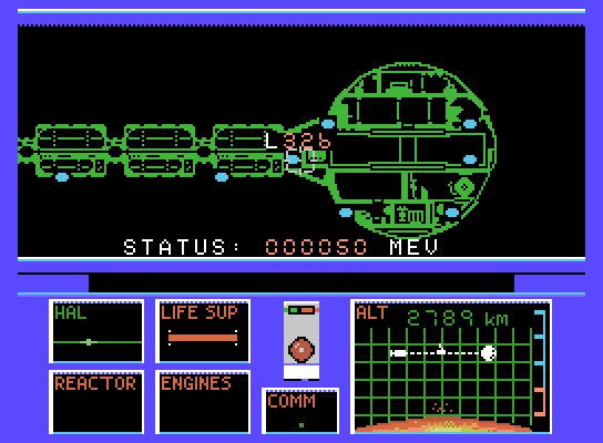 2010: The Graphic Action Game ColecoVision Screenshot: The front part of the ship.