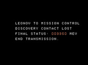 2010: The Graphic Action Game for ColecoVision - Game over.