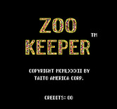 Zoo Keeper for Arcade - Title screen.