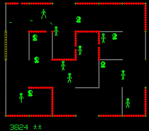 Frenzy Arcade Screenshot: Don't get caught in the crossfire...