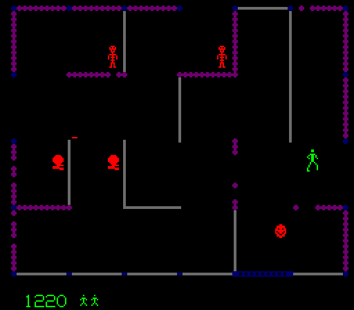 Frenzy Arcade Screenshot: Running from Evil Otto...
