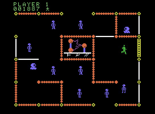 Frenzy ColecoVision Screenshot: More robots appear...