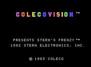 Frenzy for ColecoVision - Title screen.